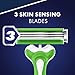 Gillette Sensor3 Men's Disposable Razor, Sensitive, 8 Count (Packaging May Vary)