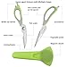 3Cworld Multifunction Kitchen Shears/Scissors - Heavy Duty (Take Apart) Kitchen Tool with Dozens of Uses (Green and Gray)