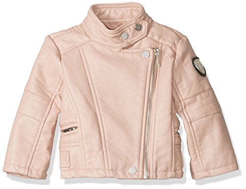 Urban Republic Baby Girls Ur Faux Leather Jacket, Rose Smoke 5805IRS, 12M