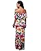 BIUBIU Women's Elegant Off Shoulder Floral Party Bodycon Maxi Dress S-3XL