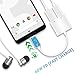 USB-C Headphone and Charger Adapter, Dreamvasion Type C to USB C DAC Audio Jack and PD Fast Charging Converter Splitter Compatible for Huawei Mate 20 20 Pro/Huawei P20 P20 Pro/Google Pixel 3 3 XLthumb 1