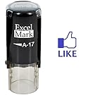 Round Teacher Stamp - LIKE - Blue Ink