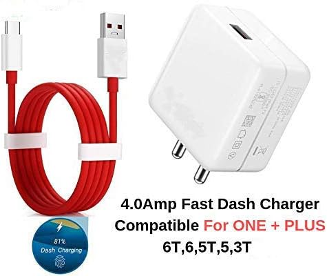 BQeT 4.0 ampere Compatible Fast Charger USB Type C Cable for OnePlus 3T/5/5T/6/6T (100 cm)