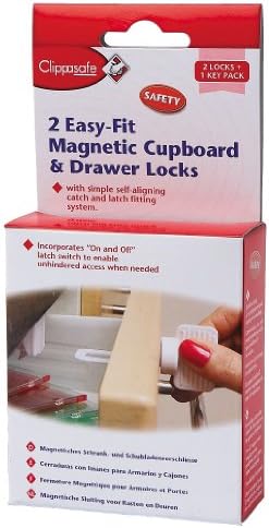 Clippasafe Easy Fit Magnetic Cupboard and Drawer Locks