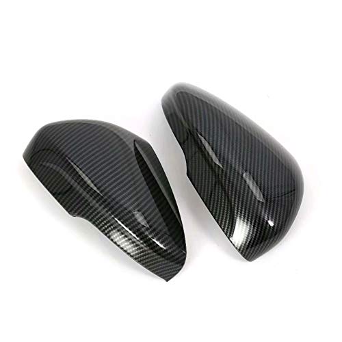 CarAutotrim For Focus MK4 2018-2021 ABS Carbon Fibre Look Wing Mirror Covers, Rear View Camera Side Door Mirror Trim 2pcs