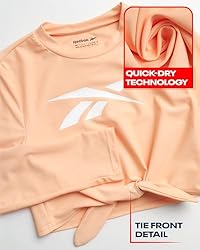 Reebok Girls' Rash Guard Set - 3 Piece UPF 50+ Long
