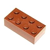 LEGO Parts and Pieces: Reddish Brown 2x4 Brick x50