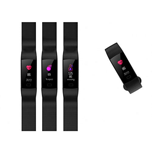 Hanmery Fitness Tracker with Heart Rate Monitor, IP67 Waterproof Sports Smart Wristband with Sleep Monitor Calorie Counter Pedometer Find Phone for Kids Women Men (Black)