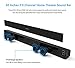 Sound Bar, POPCHOSE 32 Inch Sound Bar for TV 30W 2.0 Channel Bluetooth Stereo Deep Bass Soundbar Home Theater Surround Sound System Speakers with IR Remote Control