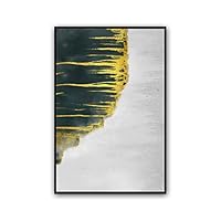 Framed Canvas Wall Art Abstract Color Block Canvas Prints Home Artwork Decoration for Living Room,Bedroom - 16x24 inches