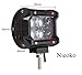 DiGo 2Pcs 18w 4x4 4D Cree LED Work Light Bar Flood Spot Beam Offroad Van 12V 24V 4x4 4WD ATV Truck Motorcycle Boat Tractor LED Work Lamp