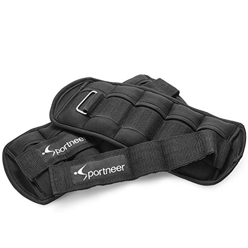 Sportneer Ankle Weights Adjustable 1-7 lbs Wrist Weight Straps for Fitness, Walking, Jogging, Workout | 0.5-3.5 lbs Each Pack, 2 Pack - Thumbnail 6