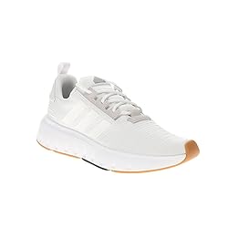 adidas Men's Swift Run Sneaker, White/White/Black, 12