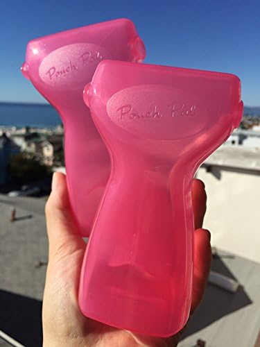 Pouch Pal - The No-Squeeze Food Pouch Feeder (Bubblegum &amp; Bubblegum) 2-Pack