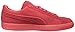 PUMA Men's Suede Emboss Iced Fashion Sneakers, High Risk Red, 11 D US