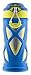 ZULU Echo Kids Vacuum Insulated Stainless Steel Water Bottle with Silicone Sleeve, 12 oz, Blue