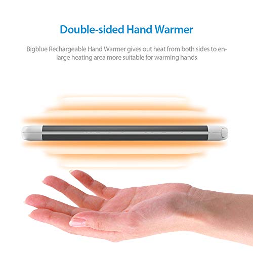 BigBlue 6000mAh Rechargeable Hand Warmer 3-in-1 Black