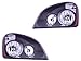 Freightliner Cascadia Truck 2008 - 2016 Black Housing Head Light Lamp Set