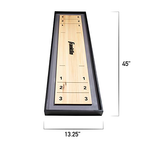 Franklin Sports 2in1 Shuffleboard Table and Curling Set Portable