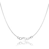 Jewlpire 18K Gold Plated 925 Sterling Silver Chain Necklace for Women Girls, 0.8mm Box Chain Lobster Claw Clasp-Super Thin & Strong Necklace Chain 16/18/20/22/24 Inch
