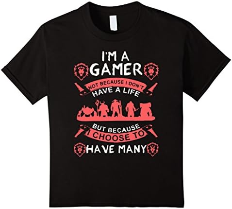 Kids I'm A Gamer. I Choose to Have Many Lives 8 Black