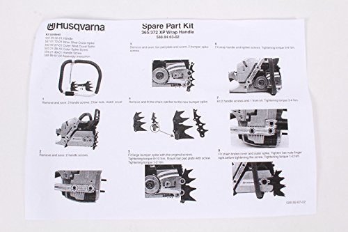 Genuine Husqvarna 588846302 Full Wrap Handle Kit with Spikes Fits 365 372XP OEM