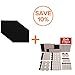 Furniture Pads - 10 Pack ON'H Self-Stick Felt Furniture Pads Hardwood Floors Protectors – 8” x 6” x 1/5” Sheet Cut Furniture Pads into Any Shape – Black