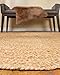 Natural Area Rugs - Round Jute Rug, Elsinore Collection, Hand Braided, Earth Friendly Natural Fiber Rug, Handmade & Reversible, Beige 5 ft