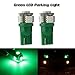 PartsSquare 2 Pcs Green 5-5050-SMD Led Parking Lights Lamps For 168 2825 194 T10 2014 Nissan