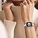 KIMILAR Woven Band Compatible with Fitbit Versa/Versa 2/Versa Lite Bands, Fabric Women Beaded Bracelet Slim Replacement Breathable Strap Accessories Wristband for Versa Smart Watch