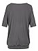 Relipop Women's Fashion Off Shoulder Tops Short Sleeve Blouse Casual T-Shirt (Large, Gray)