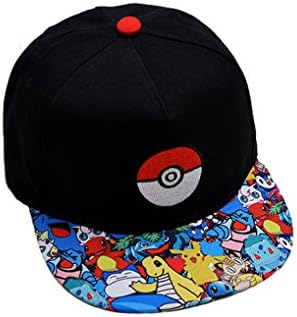 Anime Cospaly Hat Pokemon ASH KETCHUM Visor Cap Costume Play Baseball Hat (Red01)