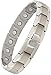 Smarter LifeStyle Elegant Titanium Magnetic Bracelet for Men and Women- Adjustable Bracelet Length with Sizing Tool for Perfect Fit, Women Mens Bracelet (Silver)