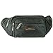 alpine swiss Men's Fanny Pack Travel Case Adjustable Belt Sport Pouch Waist Bag, Black, One Size