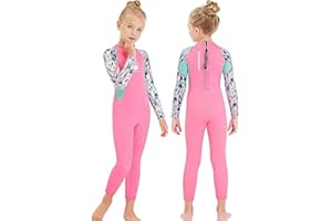 MWTA Wetsuit for Kids Boys Girls 2.5mm Neoprene Thermal Swimsuit Fullsuit Wet Suits Long Sleeve for Toddler Child Junior Youth Swimming, Diving, Surfing
