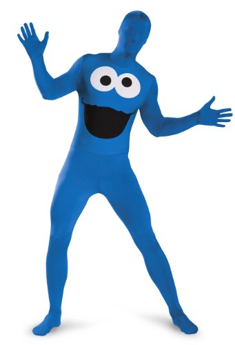 Disguise Men's Sesame Street Cookie Monster Bodysuit Costume Teen