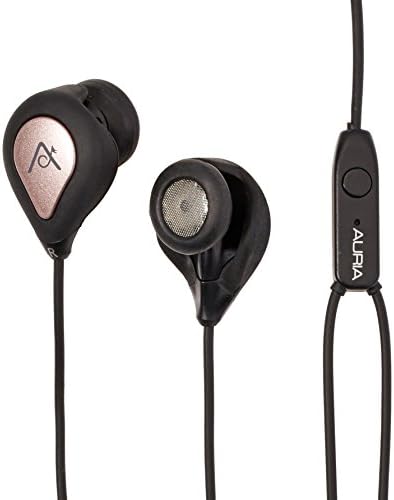 AURIA EXC3400K1R1 Ambient Sound Sports Earphones, Metallic Rose/Black