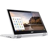 Acer - R 11 CB5-132T-C8ZW 2-in-1 11.6-inch Touch-Screen Chromebook - Intel Celeron - 4GB Memory - 16GB eMMC Flash Memory - White