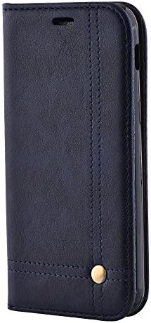 Galaxy A5 (2017) Leather Case, Gulee Flip Folio Book Cover Case, Money Pocket Wallet Cover with Kick Stand for Samsung Galaxy A5 (2017) (Blue)