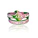 Black Greek Sorority AKA Silicone Bracelet (2 Bracelets per Pack)