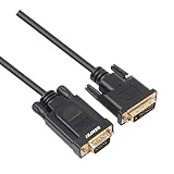 Active DVI-D to VGA, Benfei DVI-D 24+1 to VGA 6 Feet Cable Male to Male Gold-Plated Cord