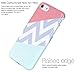 BAISRKE Chevron Wave Pink Geometric Case Slim Soft TPU Rubber Bumper Silicone Protective Phone Case Cover Compatible with iPhone 8 / iPhone 7 [4.7 inch]