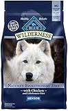 Blue Buffalo Wilderness High Protein Grain Free, Natural Senior Dry Dog Food, Chicken 4.5-lb