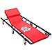 Torin Big Red Rolling Garage/Shop Creeper: 40" Padded Mechanic Cart with Adjustable Headrest, Red primary