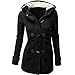 Orangeskycn Autumn And Winter Jacket Fashion Women Windbreaker Outwear Warm Wool Slim Long Coat Jacket Trench (M, Black)