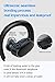 Bluetooth Headphones Waterproof IPX8, Wireless Earbuds Sport, Richer Bass HiFi Stereo in-Ear Earphones w/Mic, OVEVO,Case, 8 Hrs Playback Noise Cancelling Headsets (Comfy & Fast Pairing),8GB MP3.