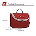 MOUNTAINTOP Toiletry Bag for Camping Travel Men Women Water-resistant with Hanging Hook, 7.1 x 2.4 x 9.3-Inch