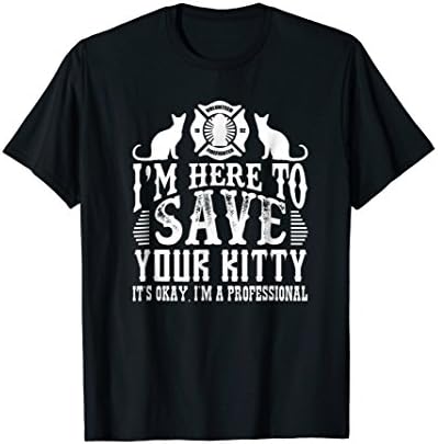 "Save Your Kitty" 1992 Volunteer Firefighter T-shirt