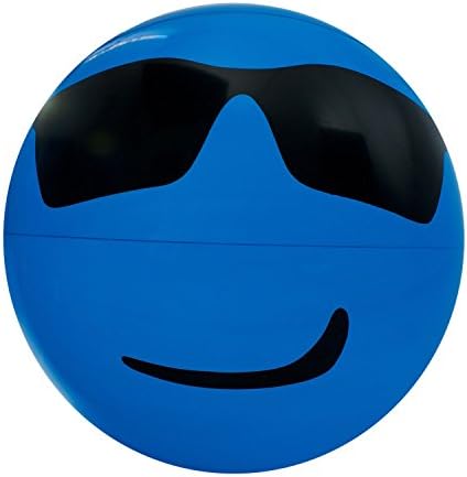 Emoji Beach / Swim: Inflatable Balls (Choose Different Emoticons) | Style = SHADES (Blue)