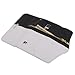 XIANA Leather Zipper Fold Wallet Card Holder Case with Stylus for Samsung Galaxy S5 I9600 - Black/ White